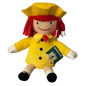 Madeline Doll in Yellow Outfit with Red Hair NEW cloth doll from the Paris books